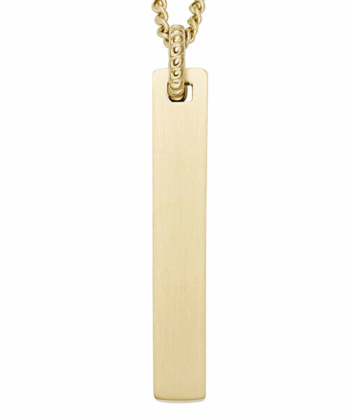 Colier modern cu pandantiv placat cu aur JF04464710