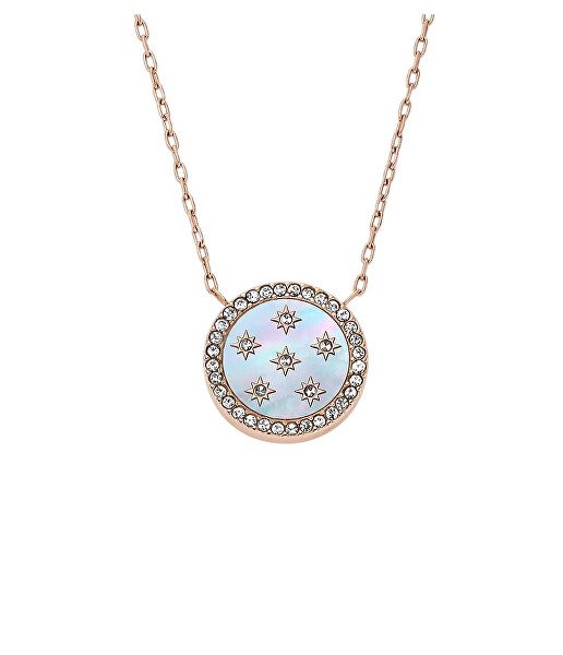 Pozlacený náhrdelník s perletí Mother of Pearl JF04936791