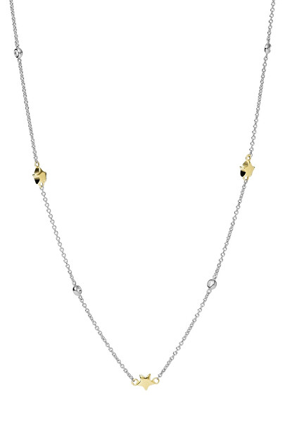 Půvabný stříbrný bicolor náhrdelník JFS00561998