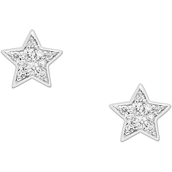 Bájos ezüst fülbevaló Csillagok JFS00152040
