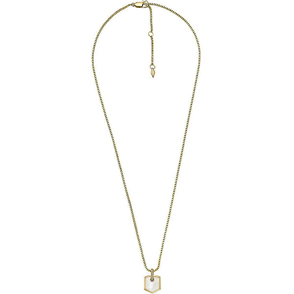 Slušivý pozlacený náhrdelník s perletí JF04529710