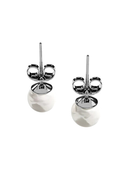 Elegantní peckové náušnice Pearl Dot SE-PEARLDOT-S