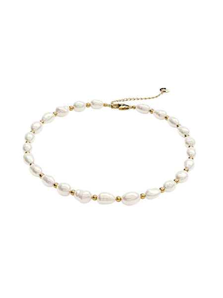 Pozlacený perlový náhrdelník Panama Choker SN-PANAMACH-G