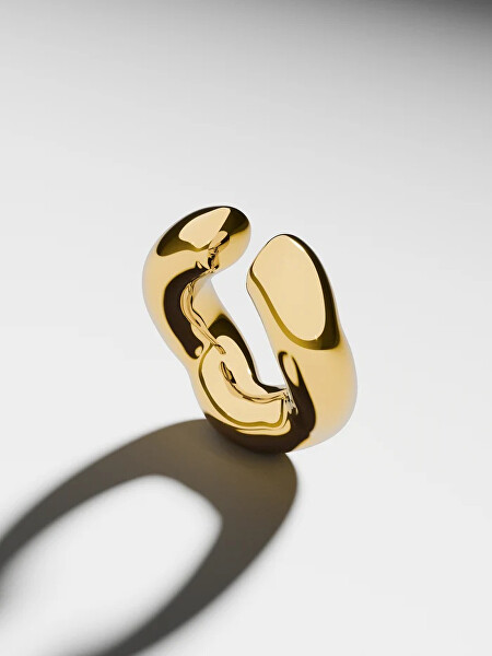 Pozlacená single záušnice Bubbly Cuff SE-BUBBLY-G