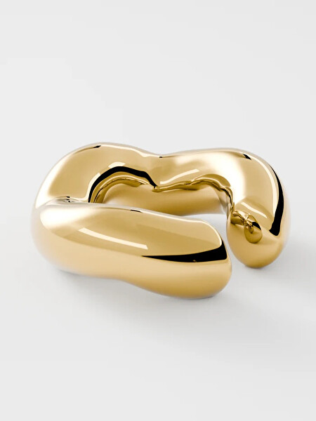 Pozlacená single záušnice Bubbly Cuff SE-BUBBLY-G