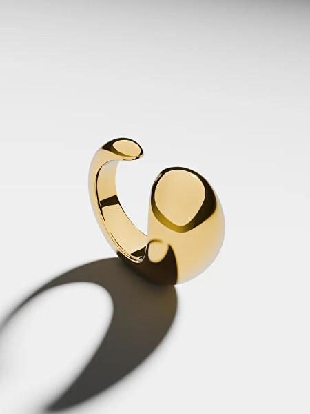 Single záušnice z pozlacené oceli Drop Cuff SE-DROP-G