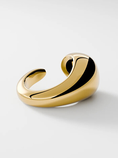 Single záušnice z pozlacené oceli Drop Cuff SE-DROP-G