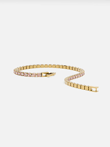 Tenisový náramek s růžovými krystaly Swarovski SB-ROSALINETENNIS-G