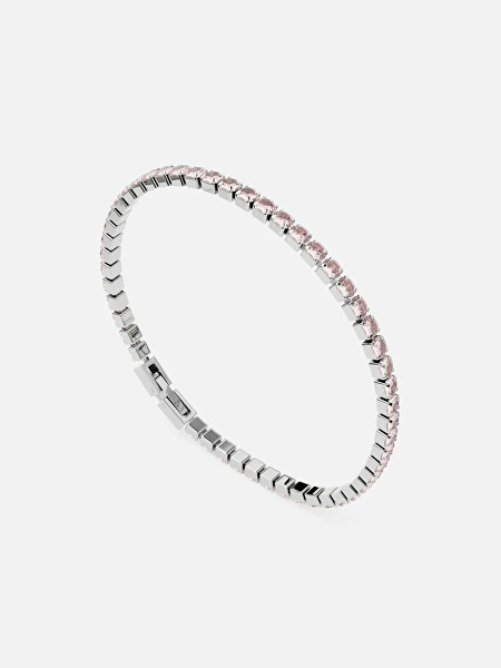 Tenisový náramek s růžovými krystaly Swarovski SB-ROSALINETENNIS-S