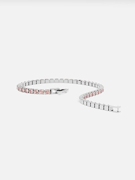 Tenisový náramek s růžovými krystaly Swarovski SB-ROSALINETENNIS-S