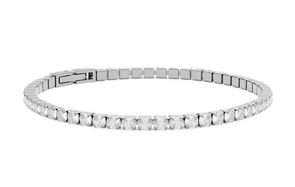 Blyštivý tenisový náramek s čirými krystaly Swarovski SB-TENNIS-S
