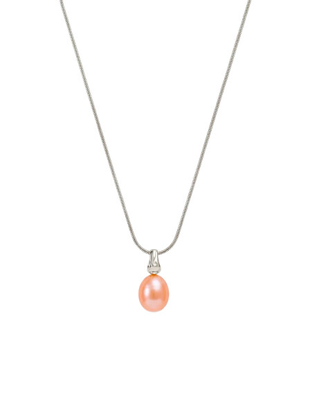 Náhrdelník s pravou perlou Dirty Pearl SN-DIRTYPEARLSUNKISS-S