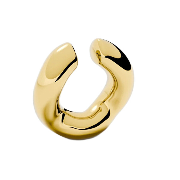 Pozlacená single záušnice Bubbly Cuff SE-BUBBLY-G