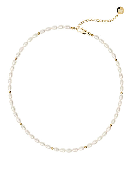 Pozlacený náhrdelník z pravých perel Berlin Choker SN-BERLIN-G