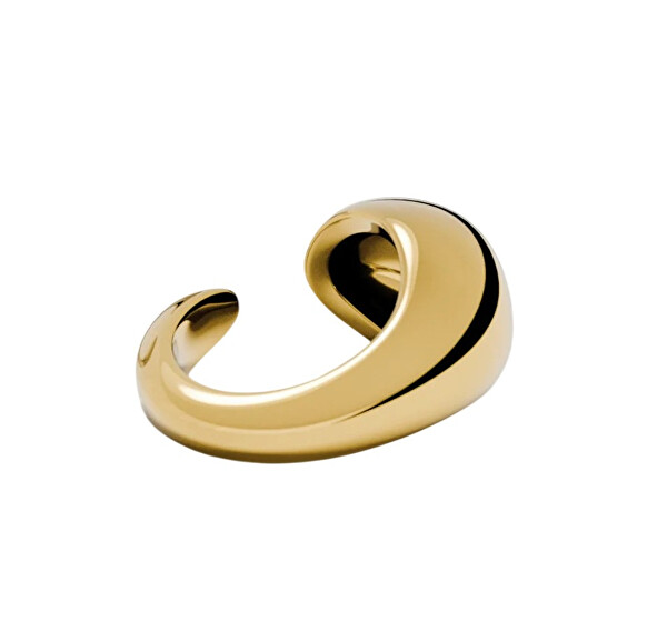 Single záušnice z pozlacené oceli Drop Cuff SE-DROP-G