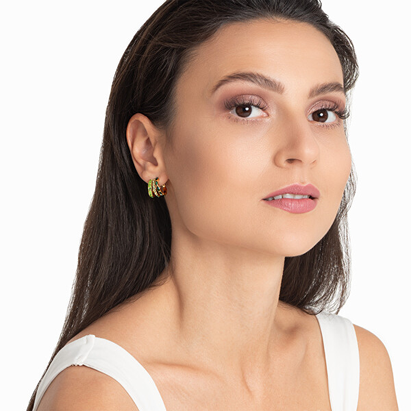 Dámské pozlacené náušnice Crazy Earrings JUBE03307JWYGPKT/U