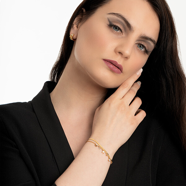 Dvojitý pozlacený náramek Perfect Liaison JUBB03068JWYGWH
