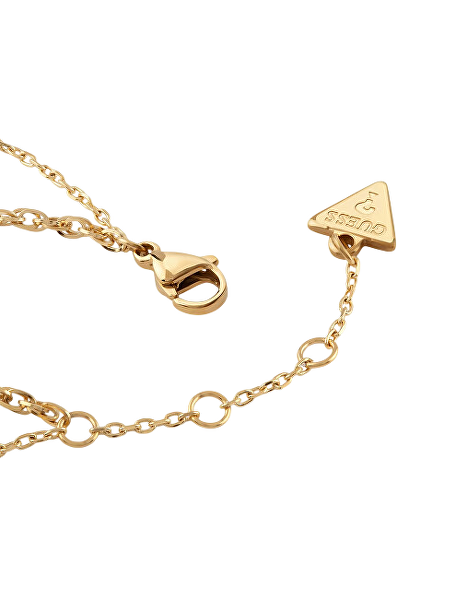 Dvojitý pozlacený náramek se zirkony 4G Light JUBB05237JWYG