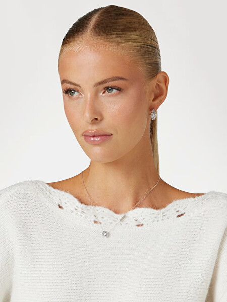 Krásný ocelový náhrdelník se srdíčkem M`ama Non M`ama JUBN04667JWRHT/U