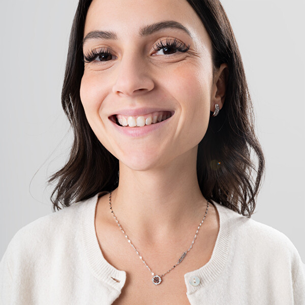 Ocelový náhrdelník se zirkony Tiny Dancer JUBN04643JWRHT/U