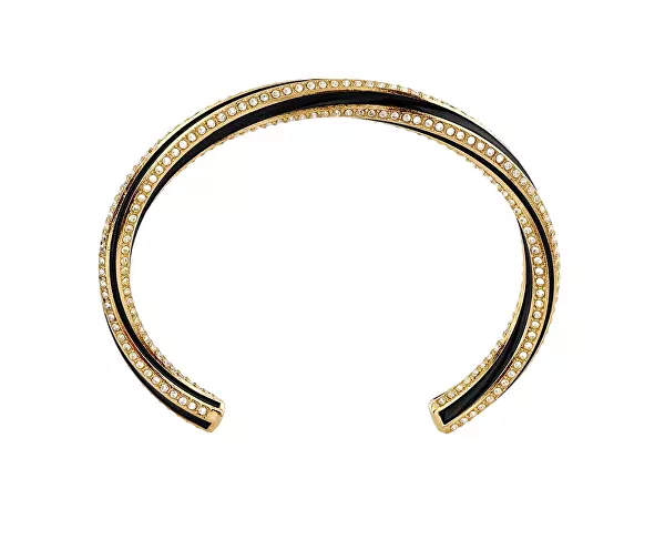 Luxusní pevný náramek s krystaly Le Mirage JUBB05381JWYGBK