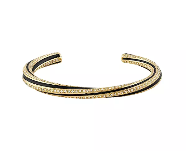 Luxusní pevný náramek s krystaly Le Mirage JUBB05381JWYGBK