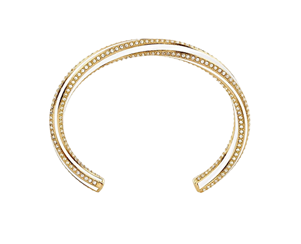 Luxusní pevný náramek s krystaly Le Mirage JUBB05381JWYGWH