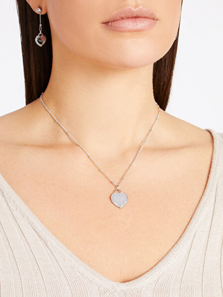 Moderní pozlacený náhrdelník se srdíčkem Fine Heart JUBN01420JWYGT/U