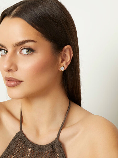 Ocelové náušnice se srdíčkem All You Need Is Love JUBE04209JWYGT/U