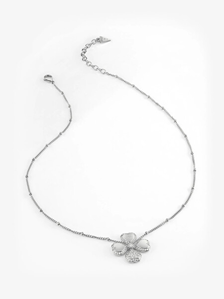 Ocelový náhrdelník pro štěstí Fine Heart JUBN01419JWRHT/U