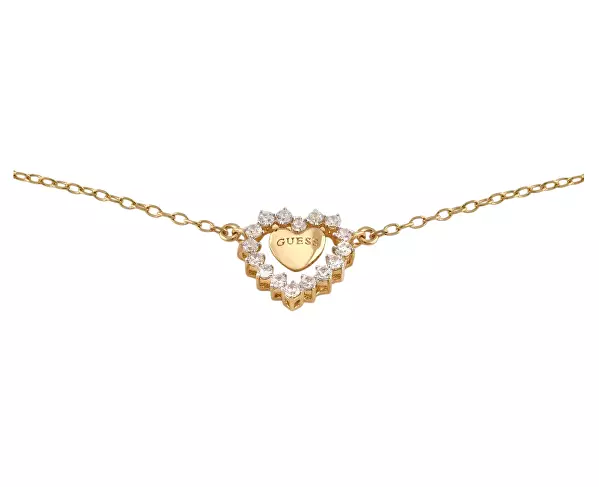 Pozlacený náhrdelník Srdce Jardin JSBN04456JWYGT/U