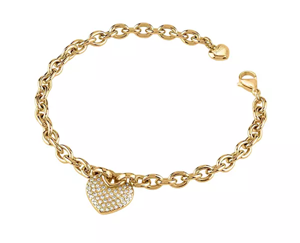 Romantický pozlacený náramek Crazy In Love JUBB05214JWYG