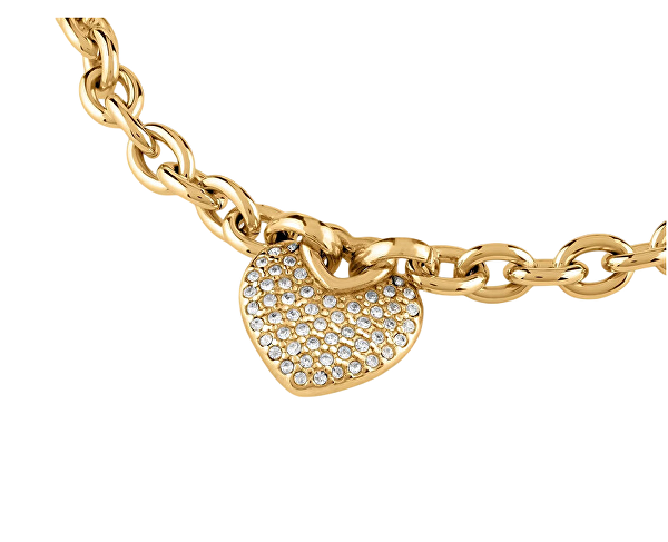 Romantický pozlacený náramek Crazy In Love JUBB05214JWYG