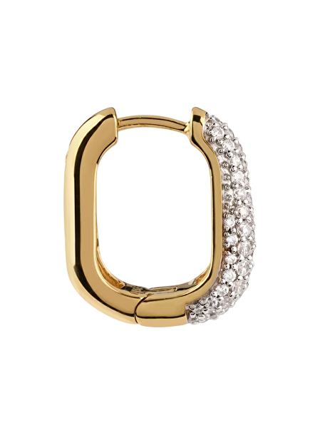 Slušivé pozlacené náušnice s krystaly Nuances JSBE04499JWYGT/U