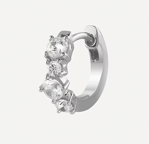 Stříbrné kruhy s kubickými zirkony Jardin JSBE04467JWRHT/U