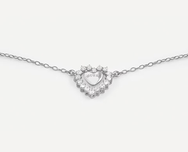 Stříbrný náhrdelník Srdce se zirkony Jardin JSBN04459JWRHT/U