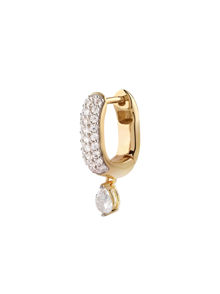 Stylové pozlacené náušnice s krystaly Nuances JSBE04506JWYGT/U