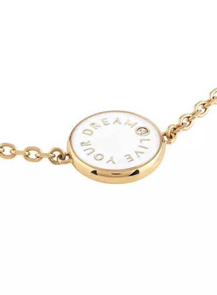 Stylový pozlacený náhrdelník Dreaming Guess JUBN03119JWYGWHT/U