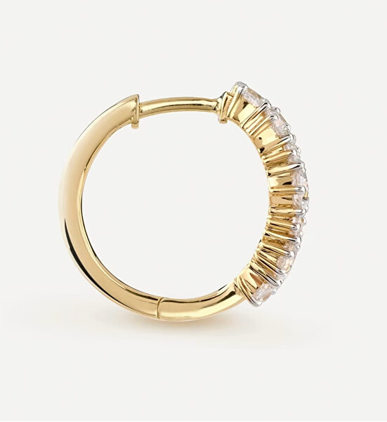 Luxusní kruhové náušnice s kubickými zirkony Jardin JSBE04481JWYGT/U