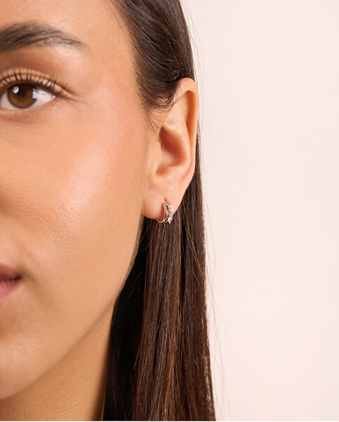 Úchvatné pozlacené náušnice s kubickými zirkony Nuances JSBE04514JWYGT/U