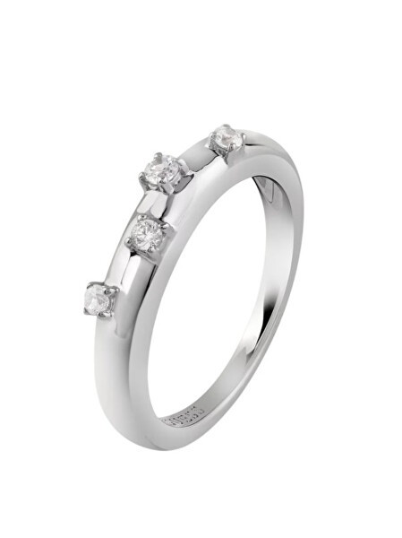 Designový stříbrný prsten s krystaly Nuances JSBR04542JWRH