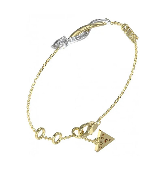 Elegantní bicolor náramek se zirkony Twist JUBB05067JWYGRH