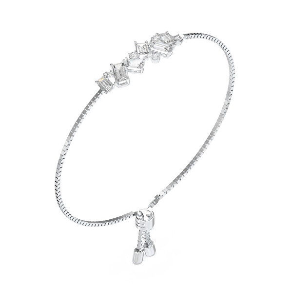 Ocelový náramek s krystaly a zirkony Chandelier JUBB05363JWRHT/U