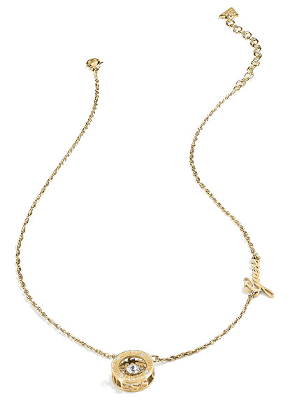 Elegantní pozlacený náhrdelník Solitaire JUBN01459JWYGT/U