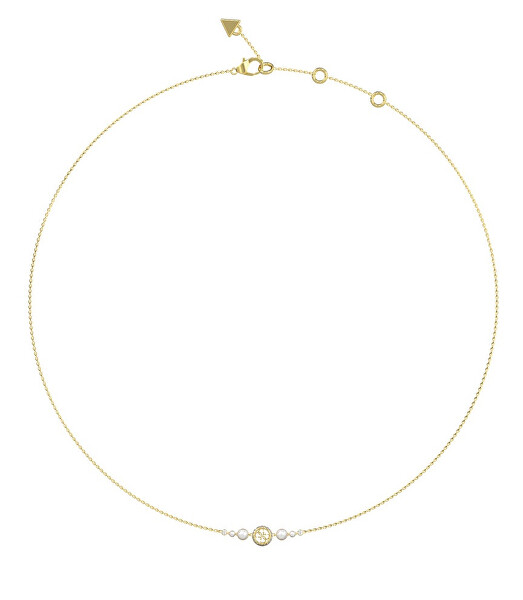 Elegantní pozlacený náhrdelník Tiny Pearly JUBN05519JWYGT/U