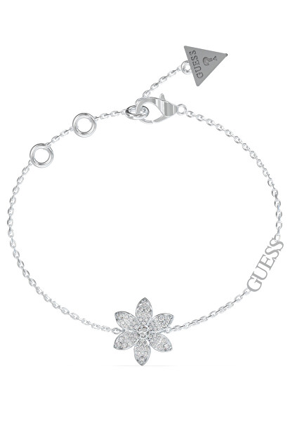 Wunderschönes Stahlarmband mit Blume White Lotus JUBB04144JWRH