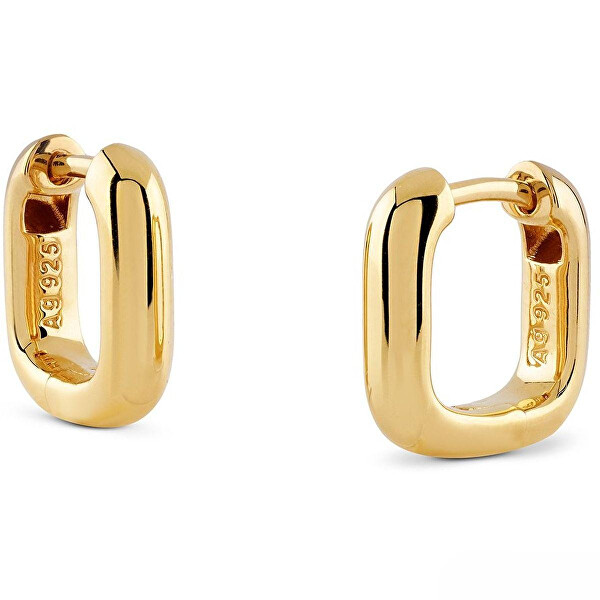 Minimalistické pozlacené náušnice Nuances JSBE04526JWYGT/U