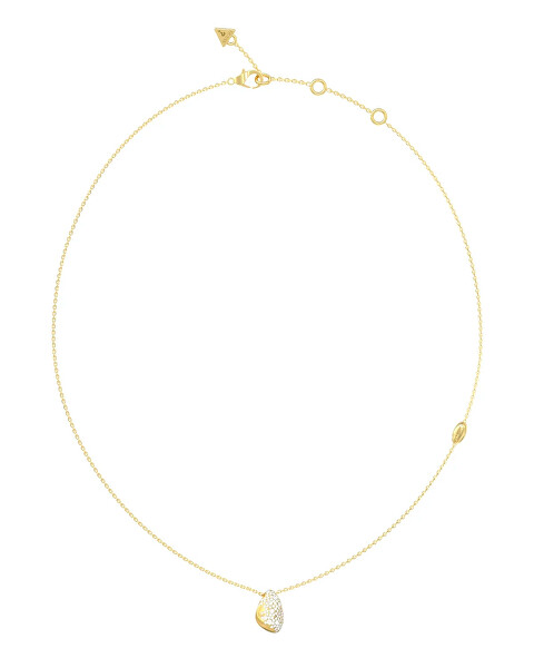 Moderní pozlacený  náhrdelník Moon Drops JUBN06252JWYGT/U