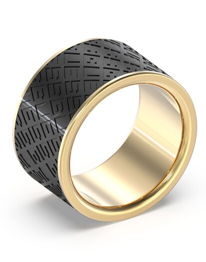 Moderní pozlacený prsten King`s Road JUMR03226JWYGBK