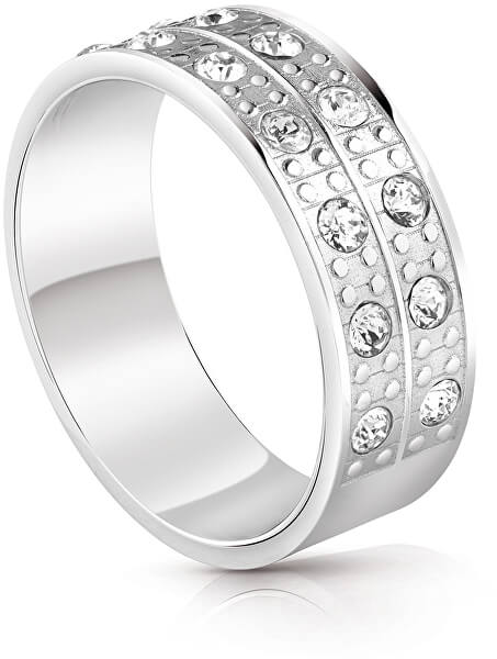 Módní prsten s krystaly UBR29030